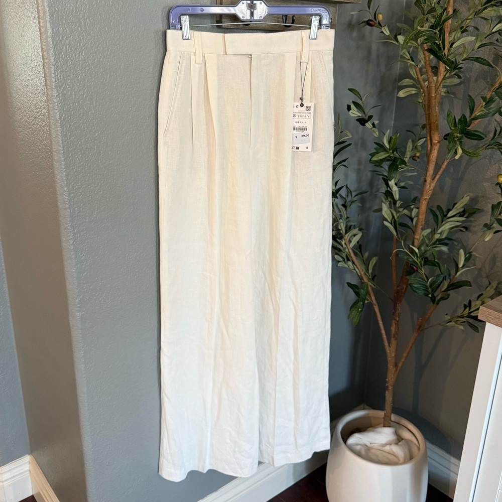 Zara White Trousers